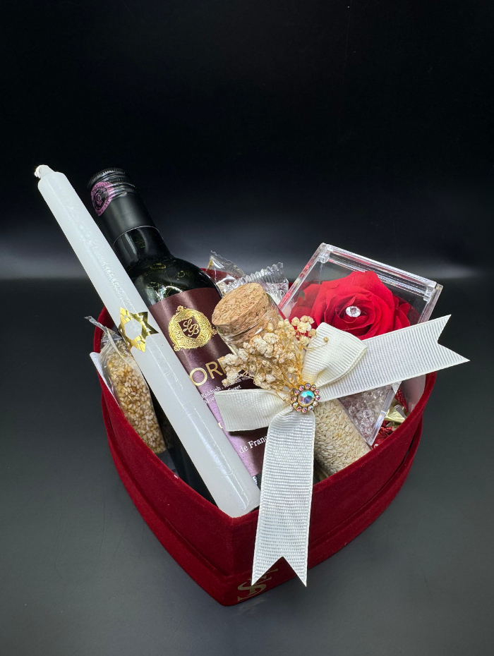 Roch hachana red heart box