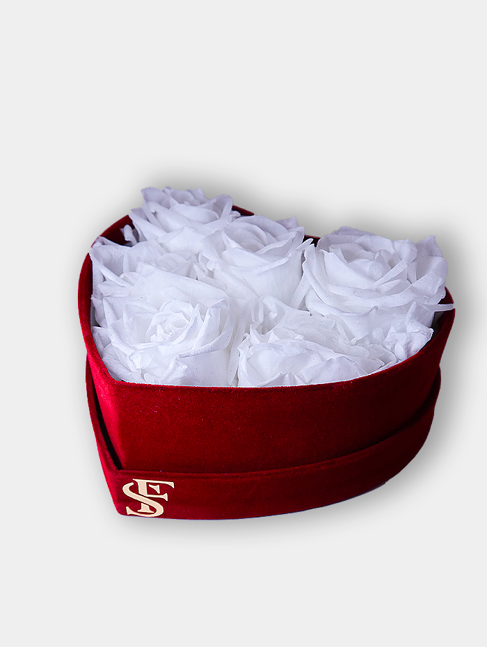 Red Heart Velvet Box