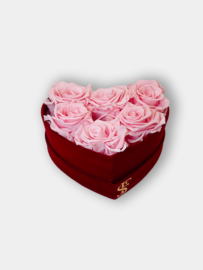 Red Heart Velvet Box